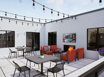 Rooftop patio